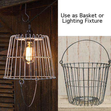 Galvanized Egg Basket, 11